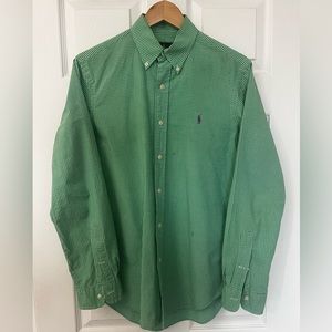 Men’s Polo Ralph Lauren button down shirt green S